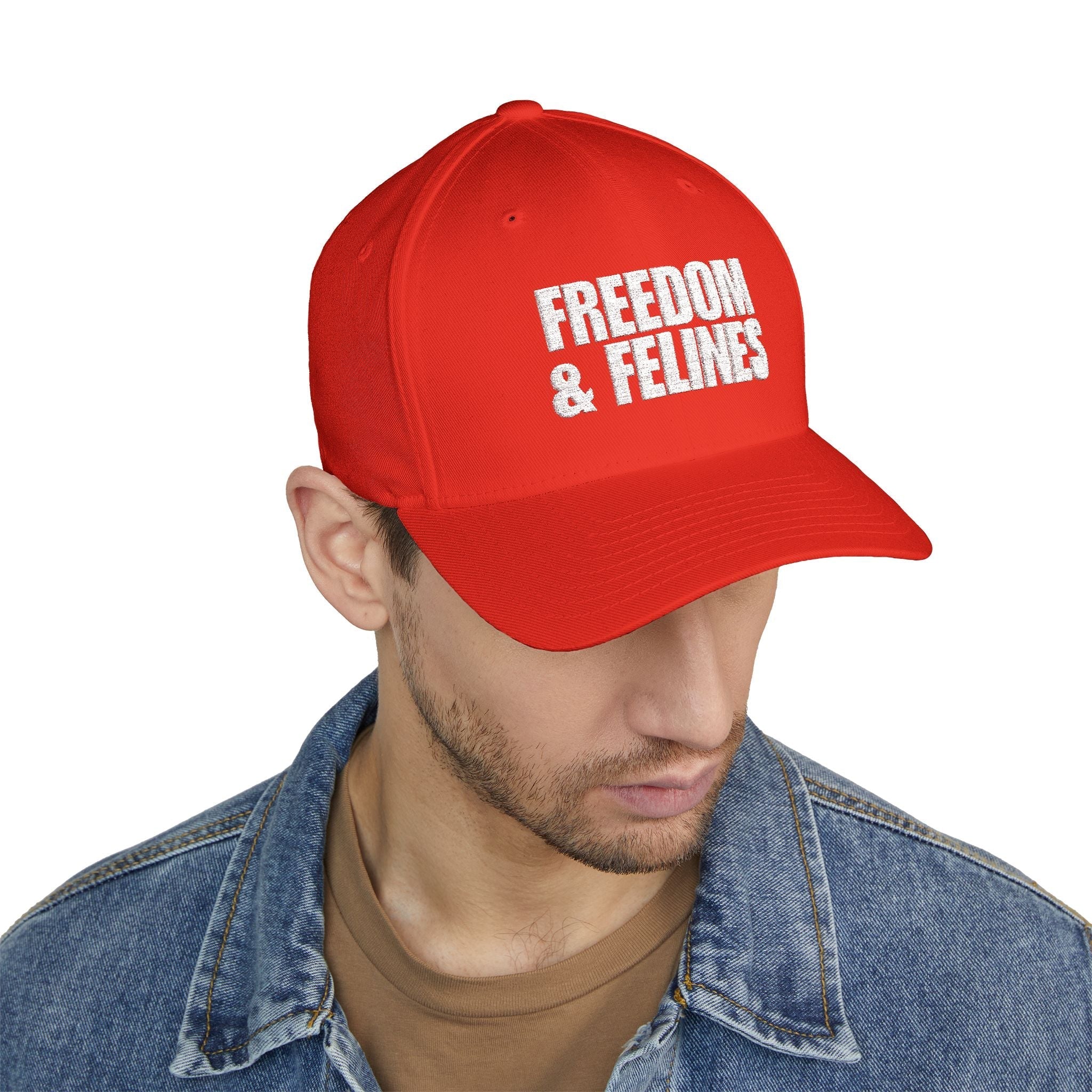 Freedom & Felines Camo Embroidered Hat