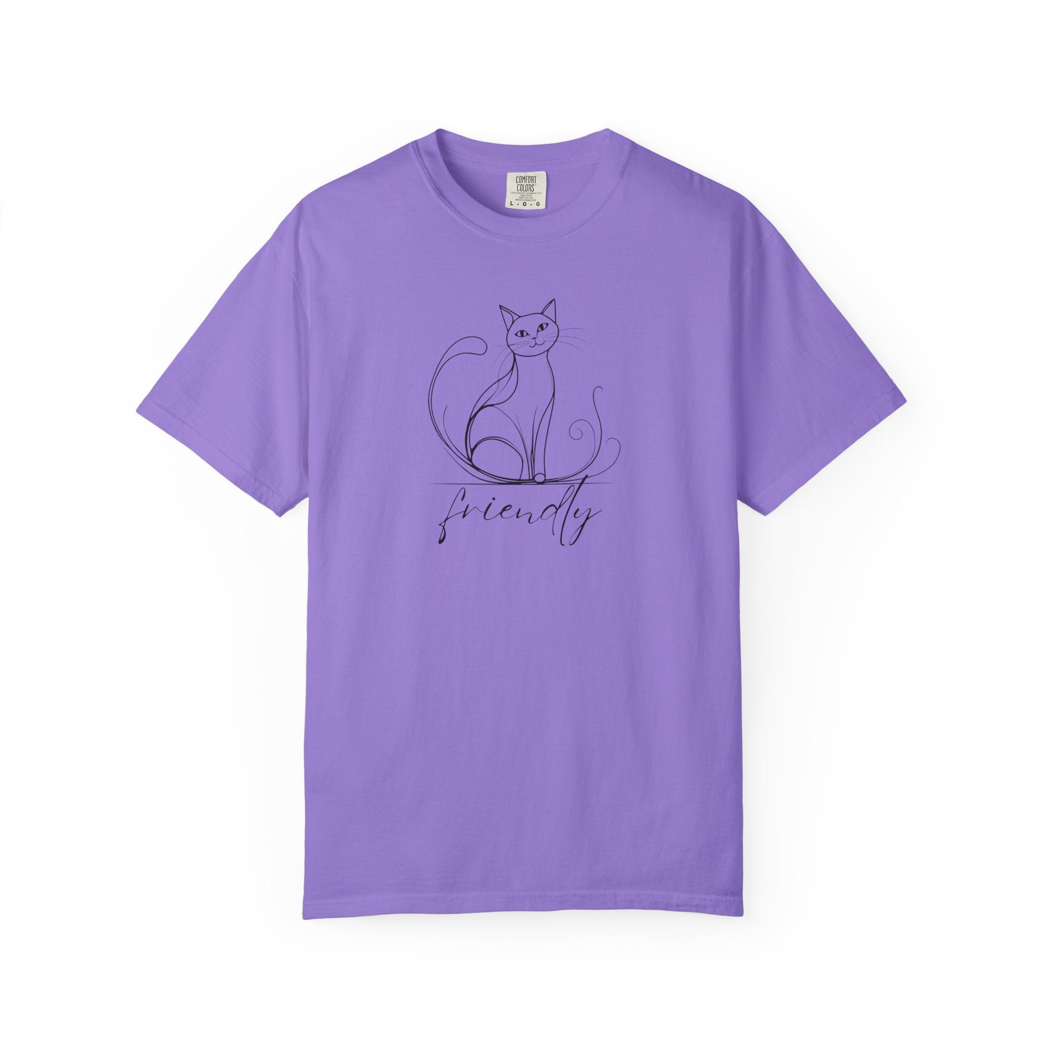 Friendly Cat Lover's Unisex Garment-Dyed T-Shirt