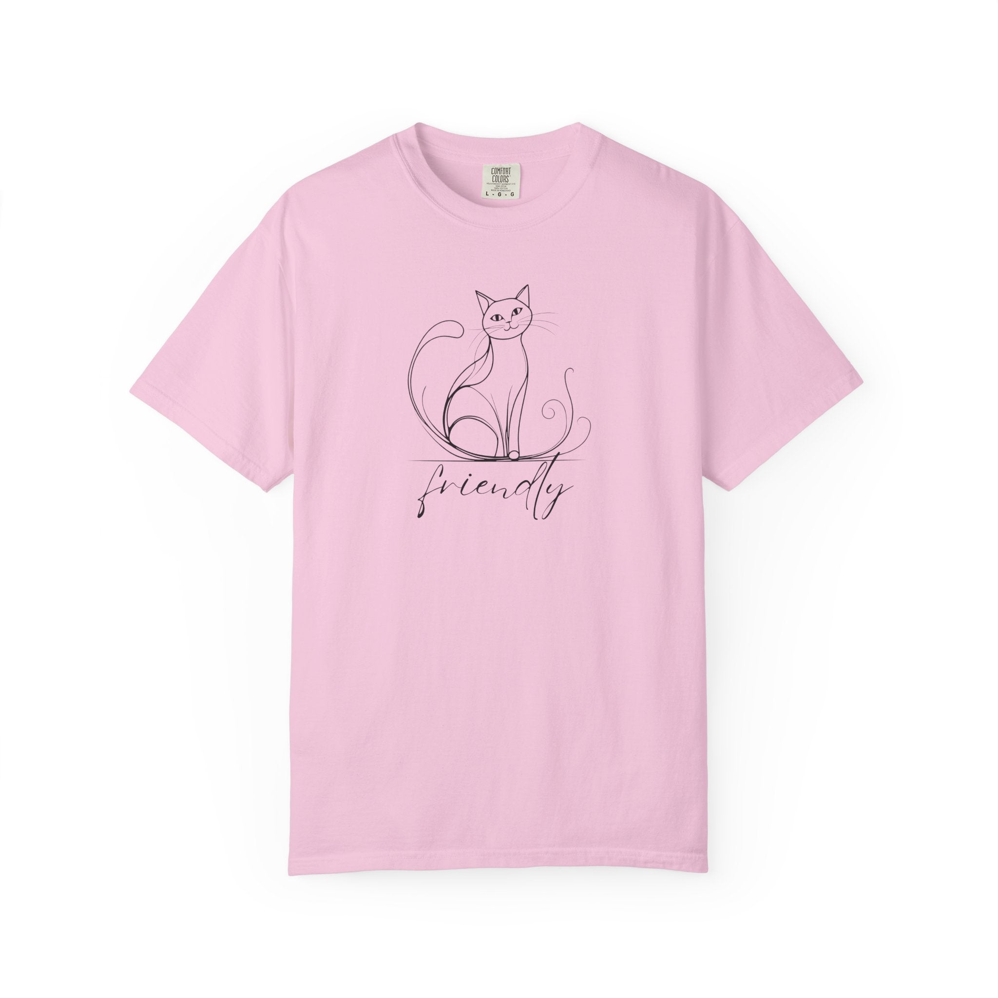 Friendly Cat Lover's Unisex Garment-Dyed T-Shirt