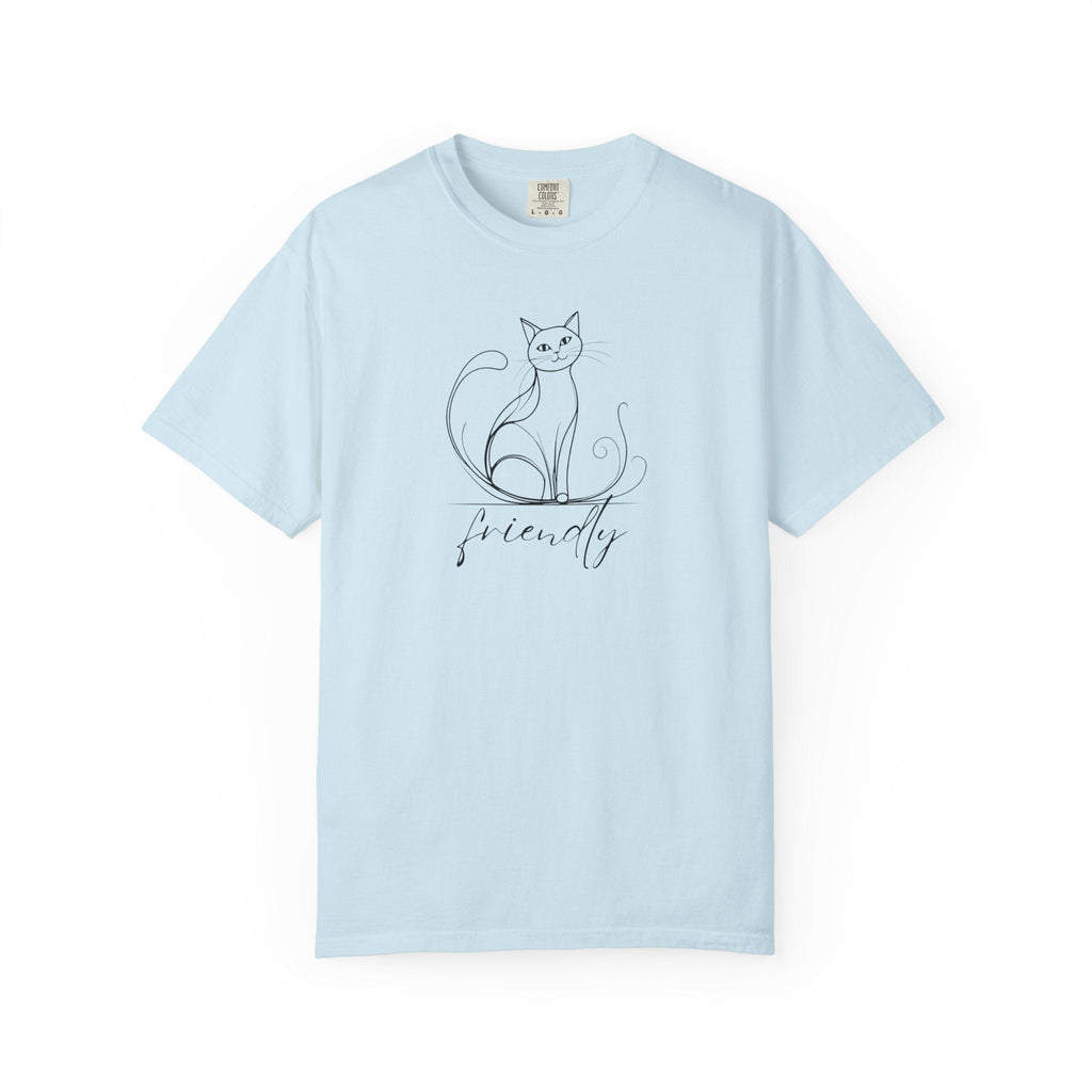 Friendly Cat Lover's Unisex Garment-Dyed T-Shirt