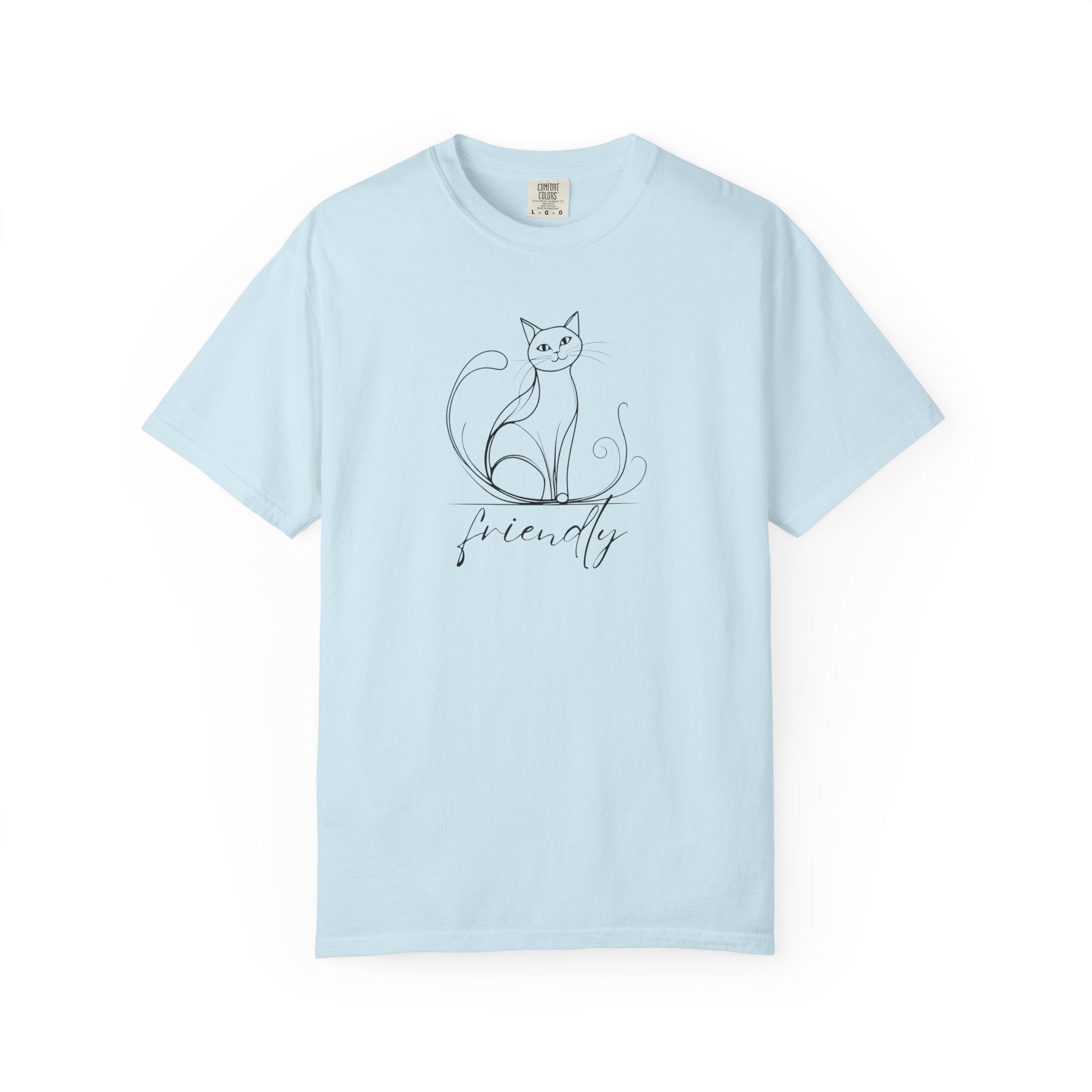 Friendly Cat Lover's Unisex Garment-Dyed T-Shirt