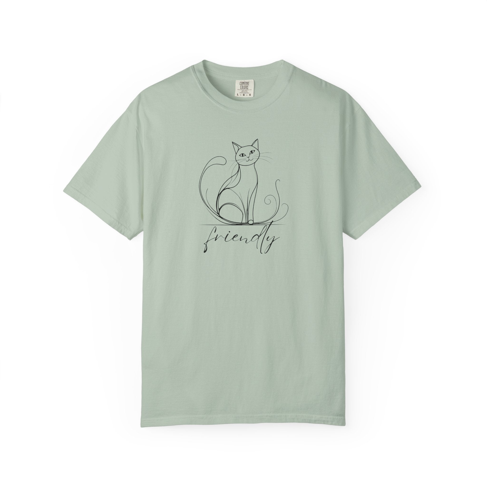 Friendly Cat Lover's Unisex Garment-Dyed T-Shirt