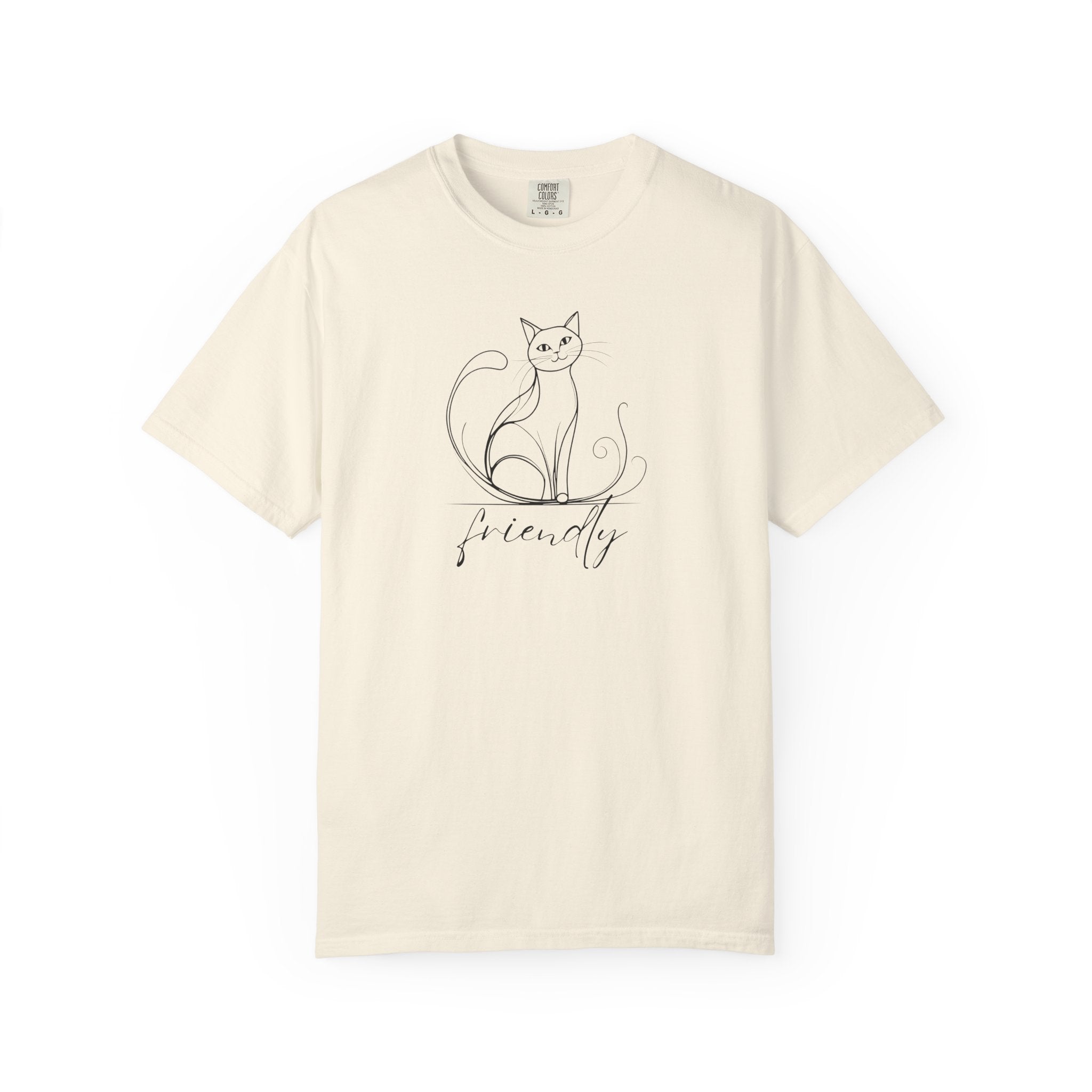 Friendly Cat Lover's Unisex Garment-Dyed T-Shirt