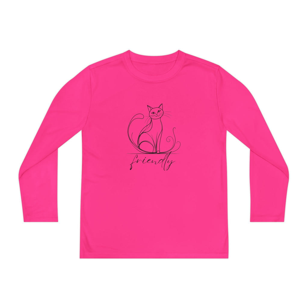 Friendly Cat Youth Long Sleeve Tee