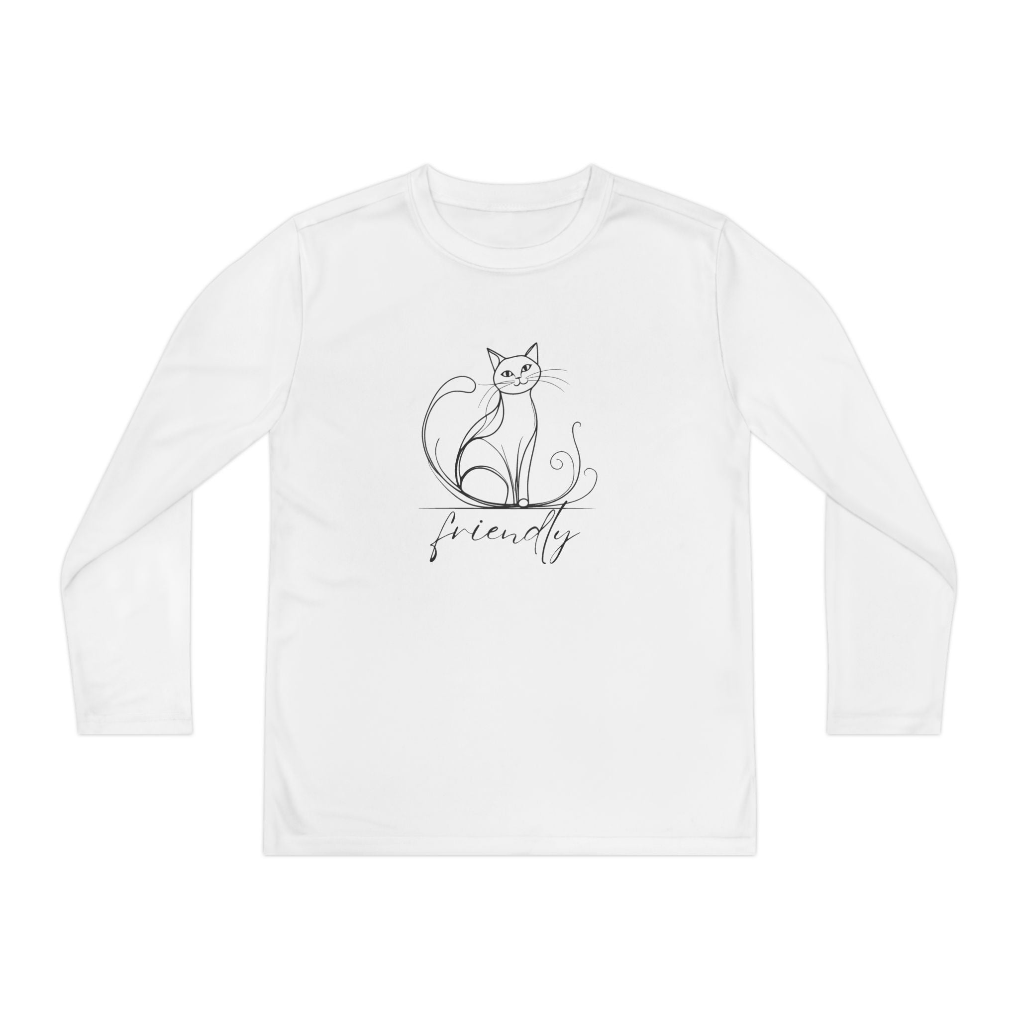 Friendly Cat Youth Long Sleeve Tee