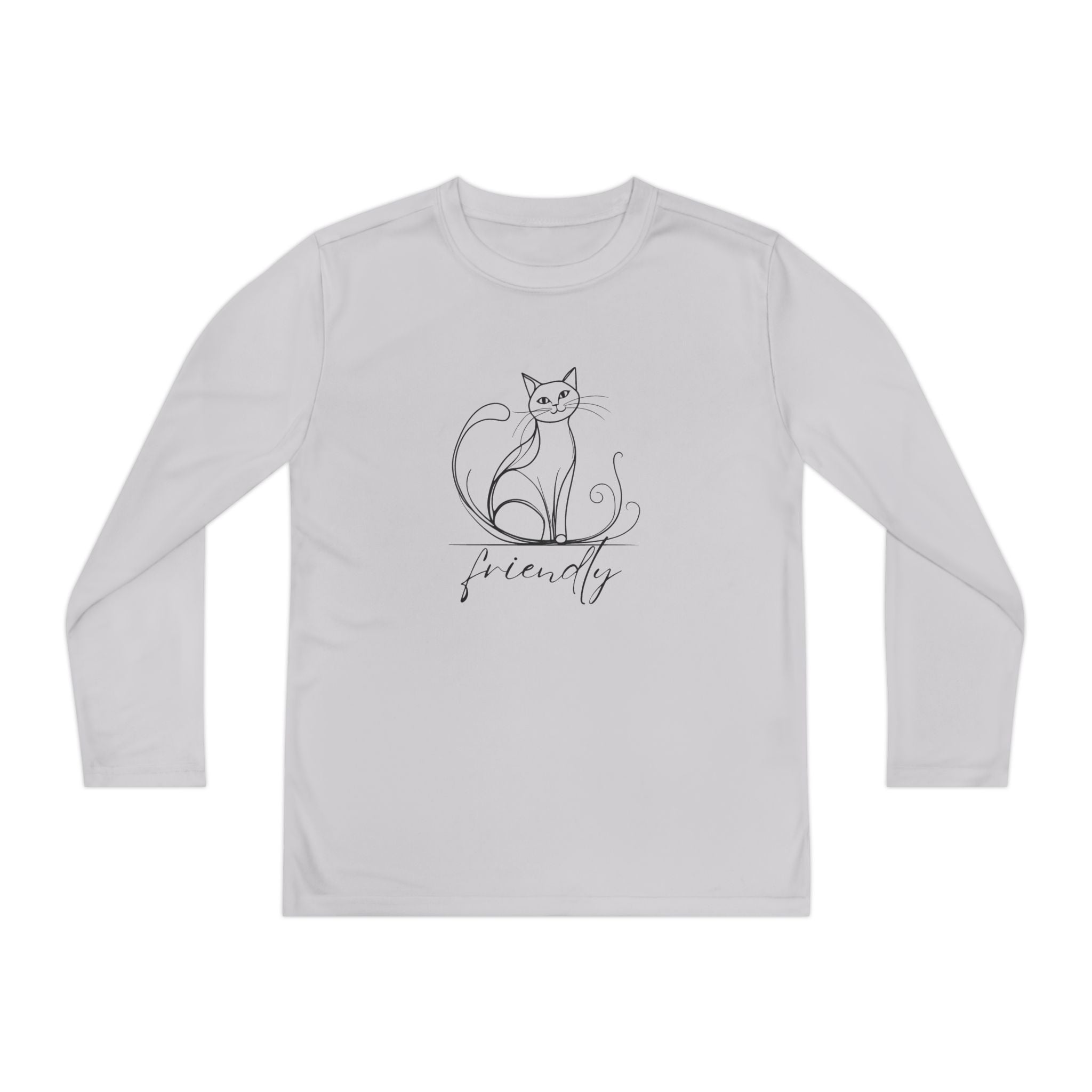 Friendly Cat Youth Long Sleeve Tee