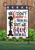 We Don't Know Them Gun And Boots Garden Flag