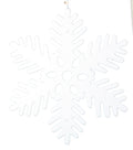 Glitter Snowflake 11 Inch Ornament - Heavy Sparkle - Solid