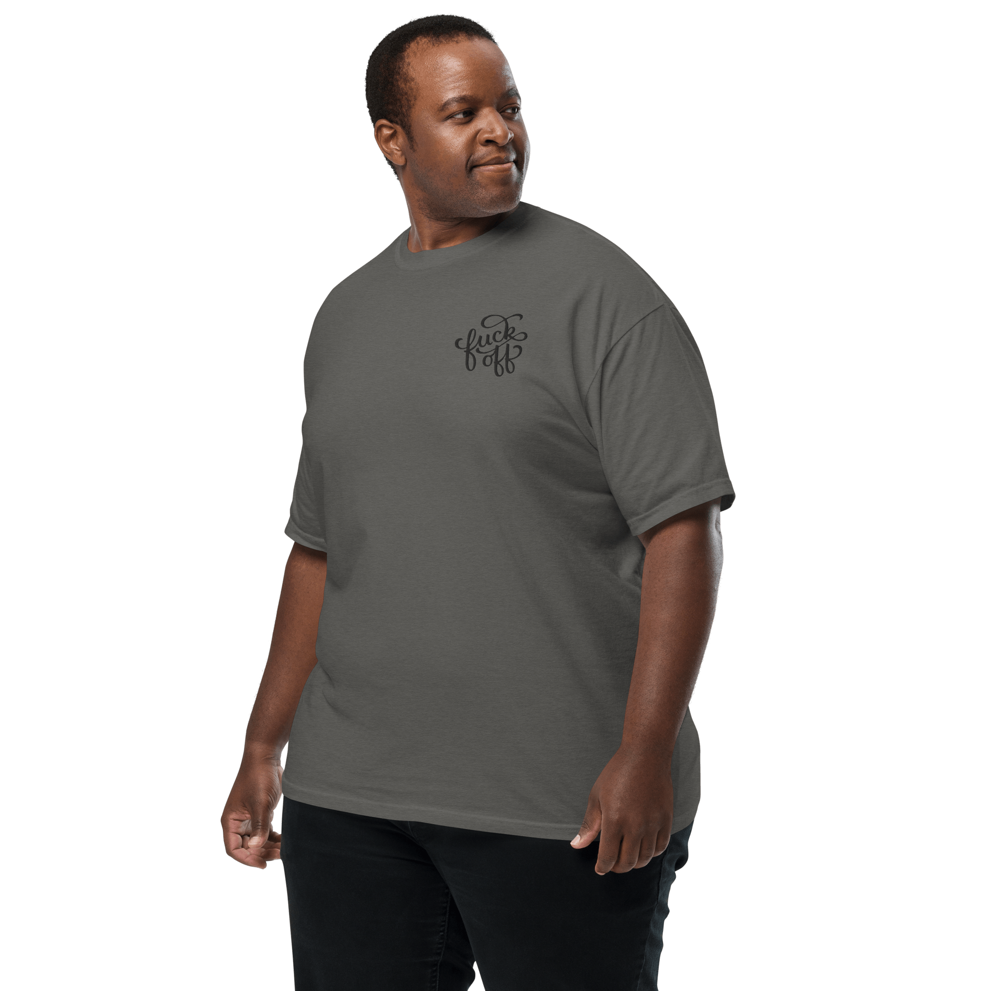 Fuck Off Embroidered Comfy Tee