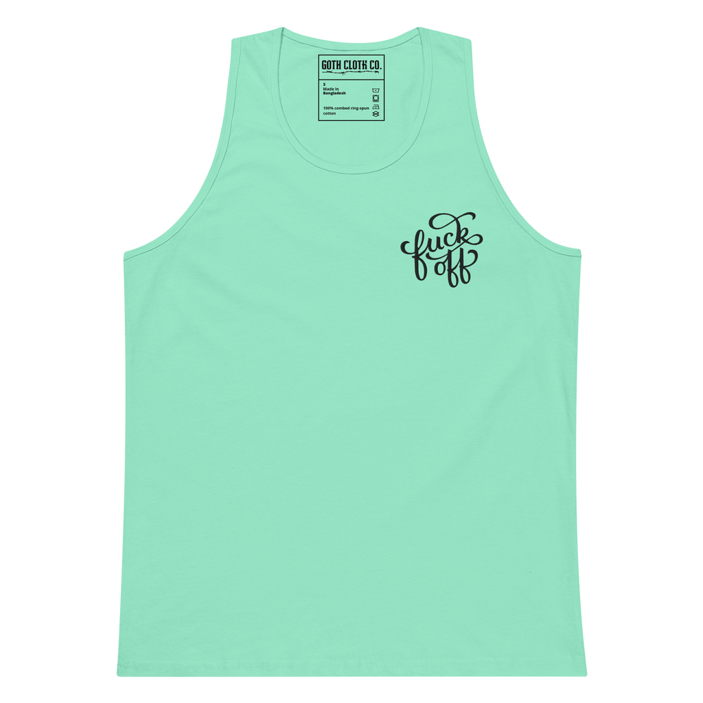 Fuck Off Embroidered Tank Top