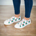 Fun Cat Lady Women's Low-Top Sneakers