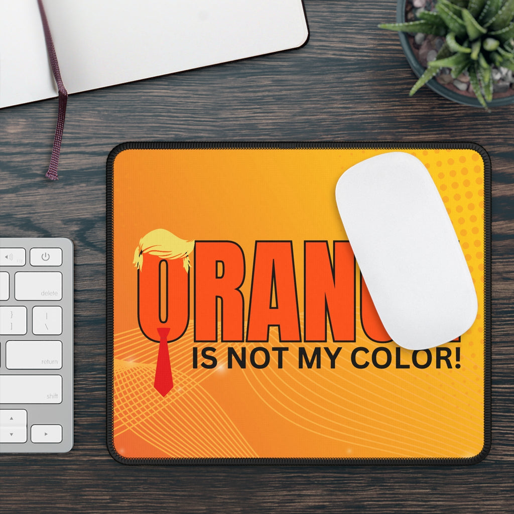 Funny Gaming Mouse Pad - 'Orange is Not My Color!' Design for Gamers