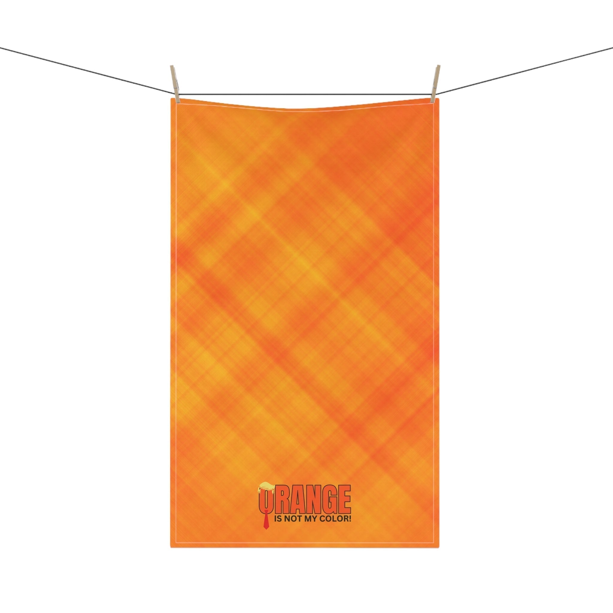Funny Political Tea Towel - "Orange Is Not My Color!"