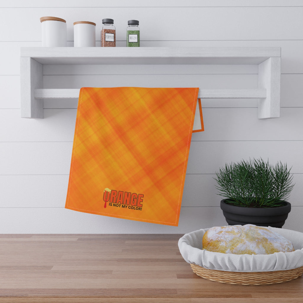 Funny Political Tea Towel - "Orange Is Not My Color!"
