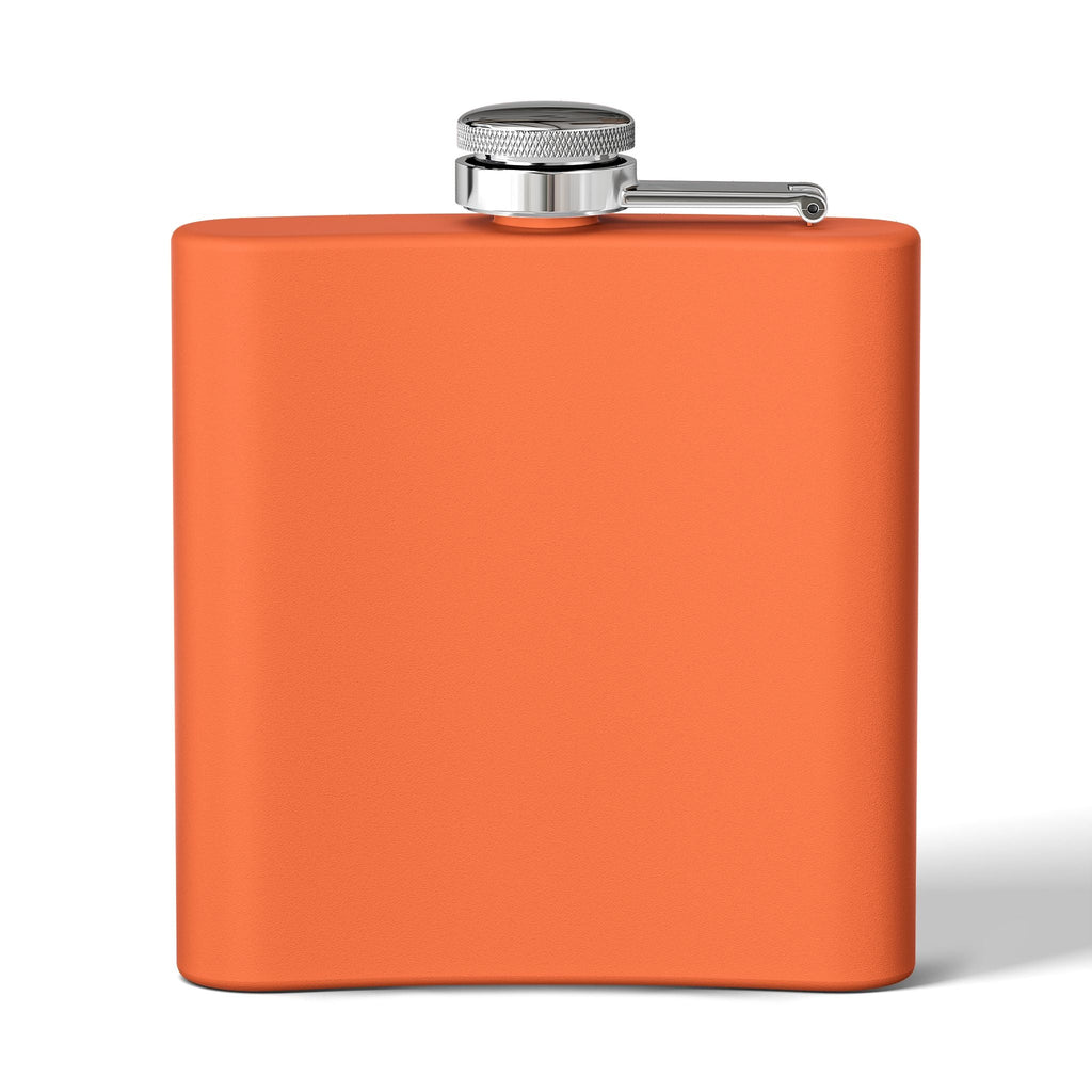 Funny Stainless Steel Flask - "Orange is Not My Color!" - 6oz Gift