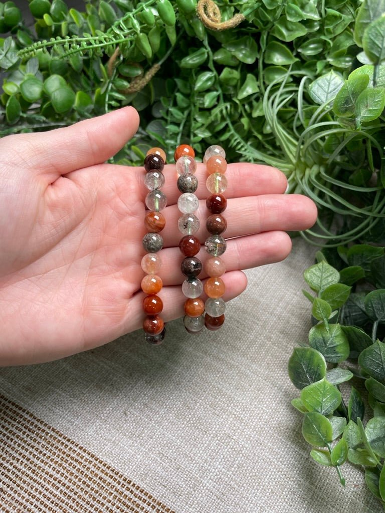 Garden Quartz 8mm Beaded Bracelet