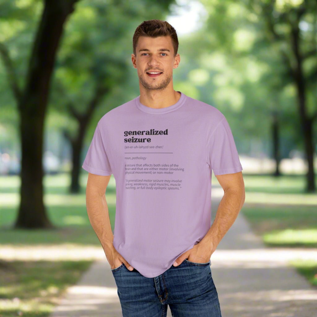Generalized Seizure Definition Unisex Garment-Dyed T-shirt