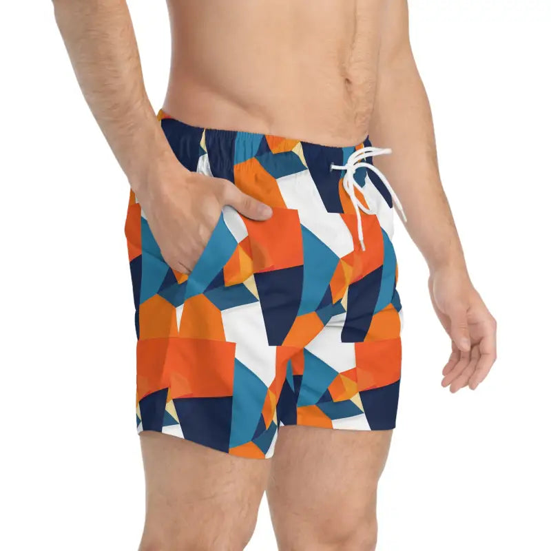 Ocean State Styles Swim Trunks Geometric Patterned QuickDry