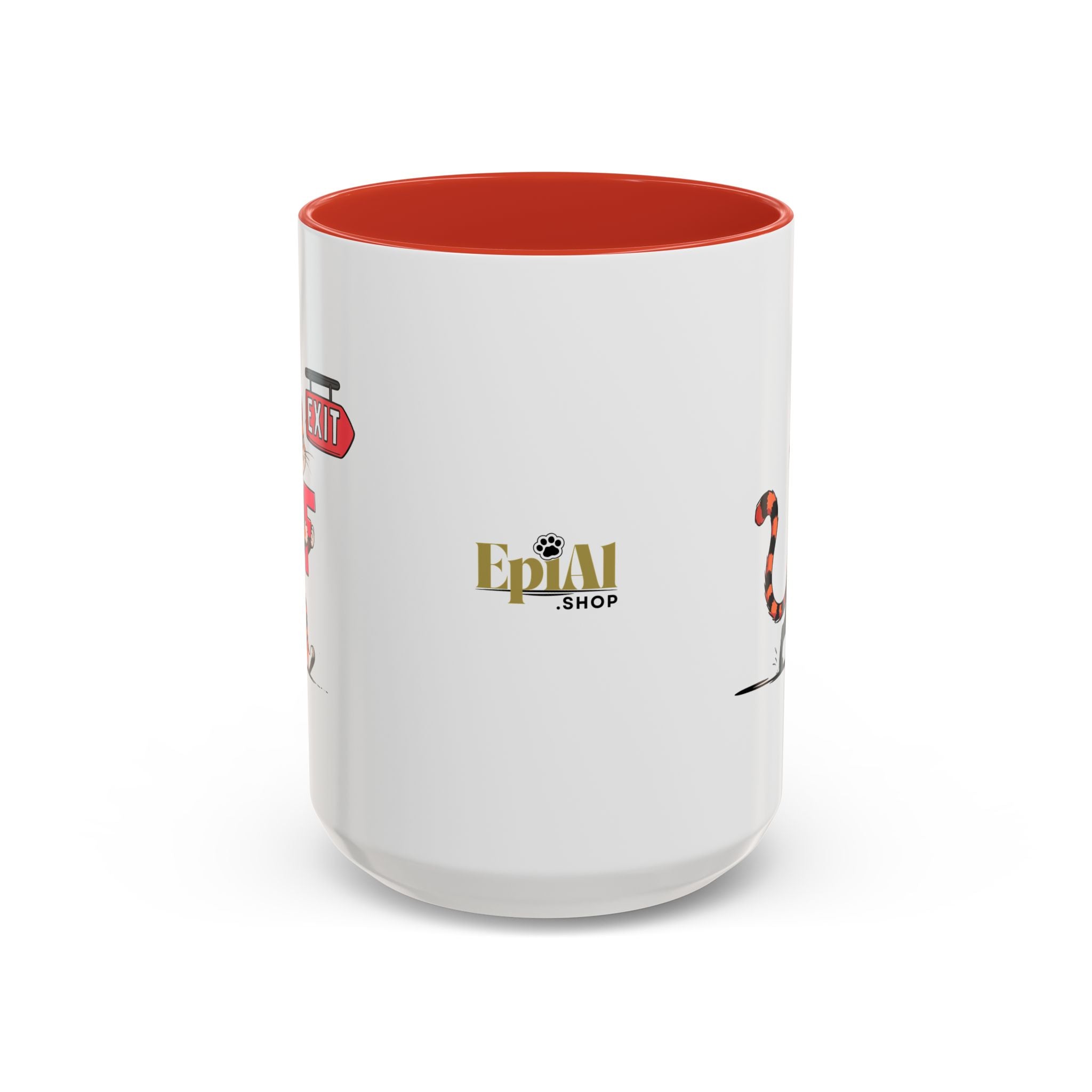 Getting the F Outta Here Cat Coffee Mug