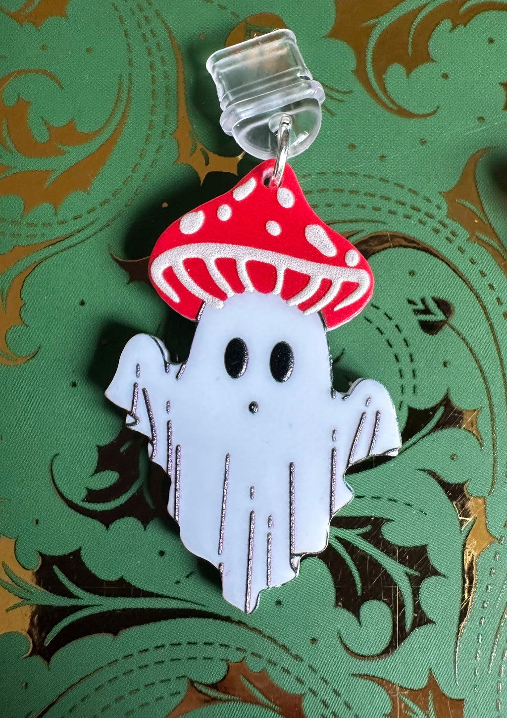 Ghostly Mushroom Device Charm
