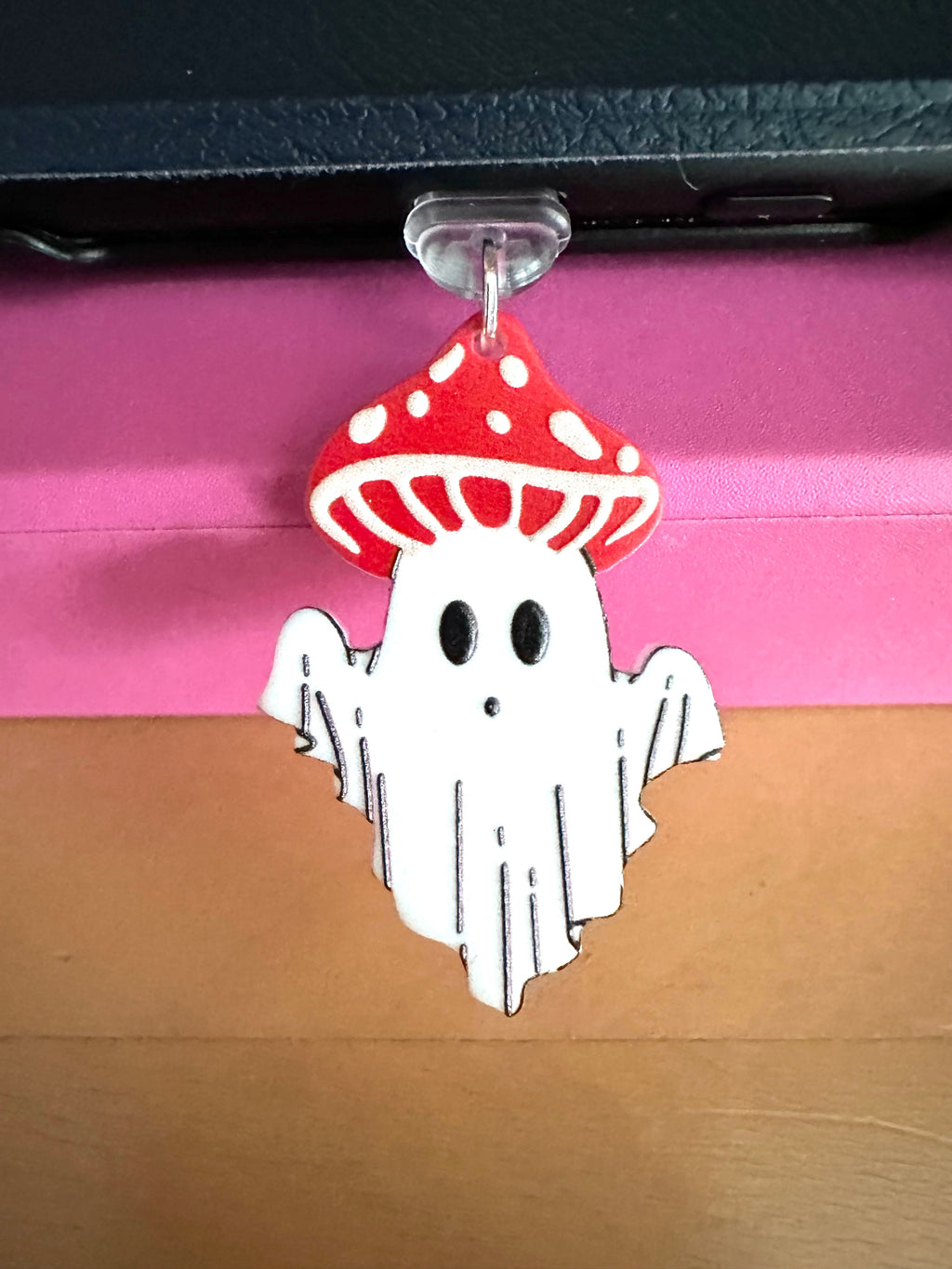 Ghostly Mushroom Device Charm