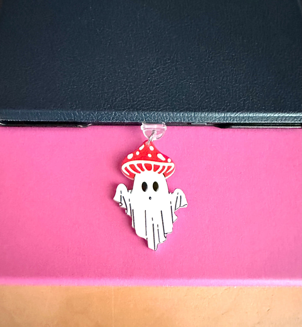 Ghostly Mushroom Device Charm