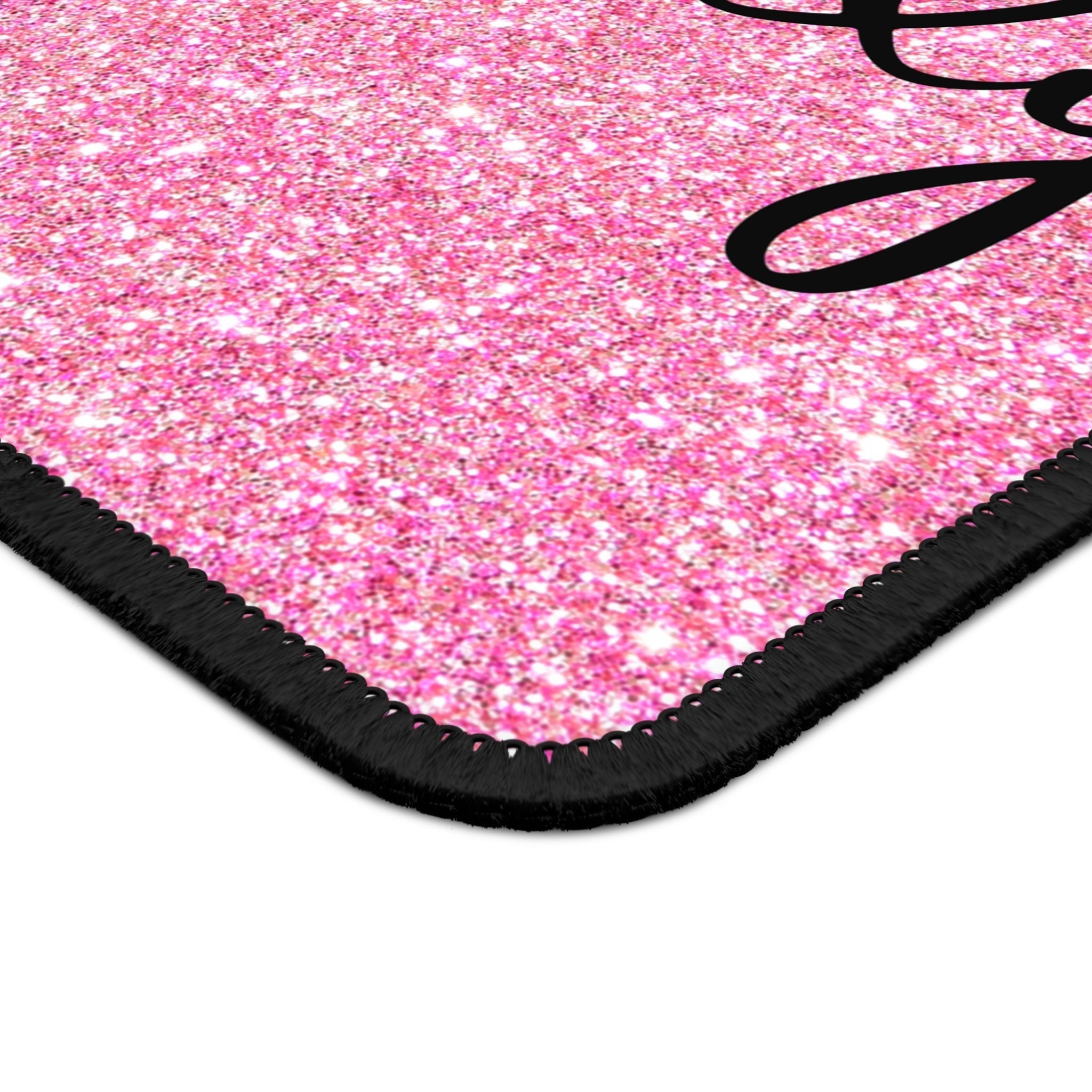 Glittery Cat Lady Gaming Mouse Pad for Cat Lovers and Gamers