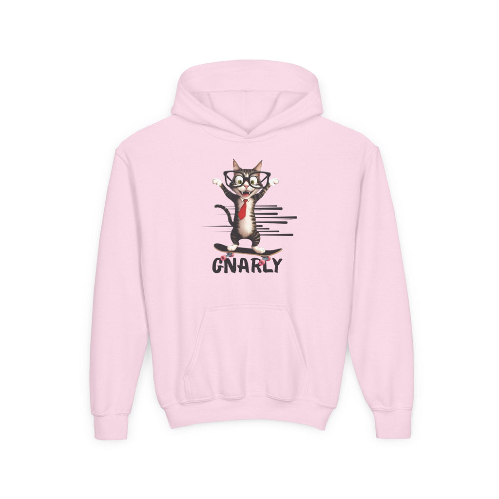 Gnarly Cat Youth Hoodie - Cool & Fun Sweatshirt for Kids