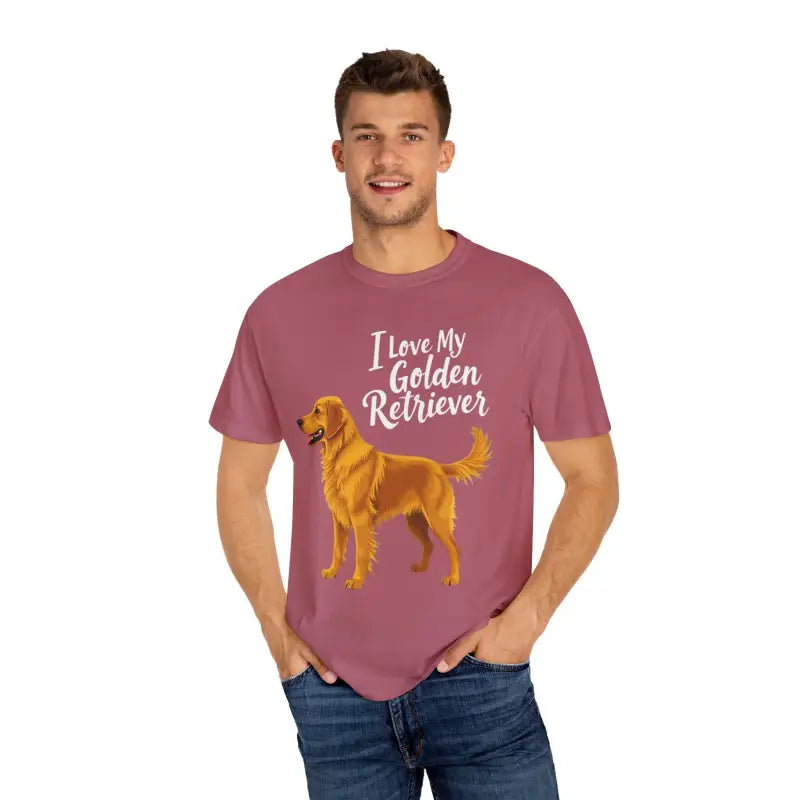 Ocean State Styles T Shirt Golden Retriever Love Graphic