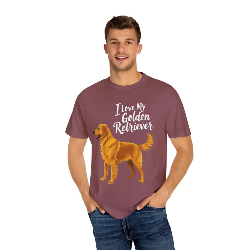 Ocean State Styles T Shirt Golden Retriever Love Graphic
