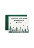 Festive Forest Fables Wildflower Seed Paper Card