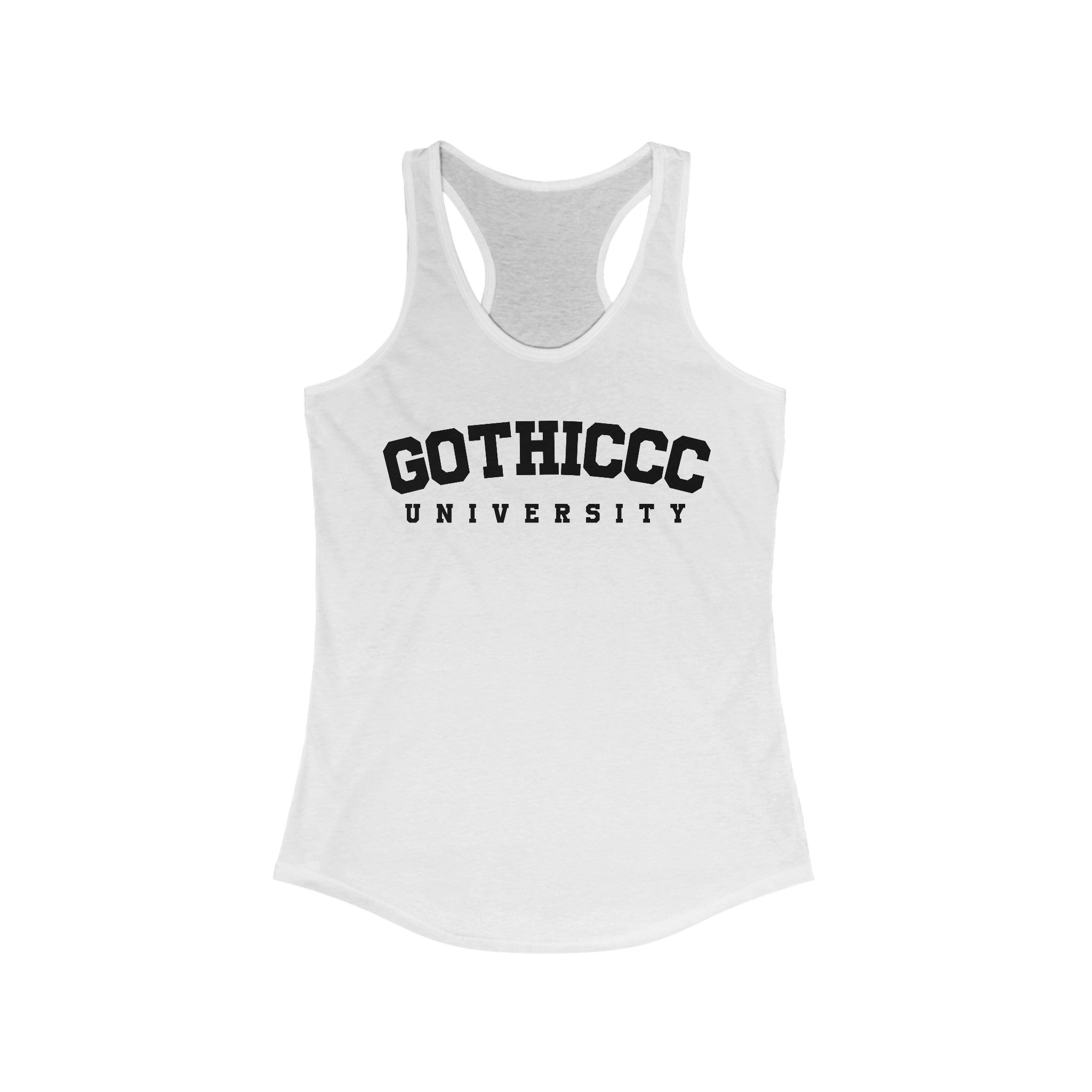 Gothiccc University Women's Racerback Tank