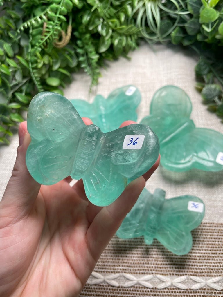 Green Fluorite Butterfly