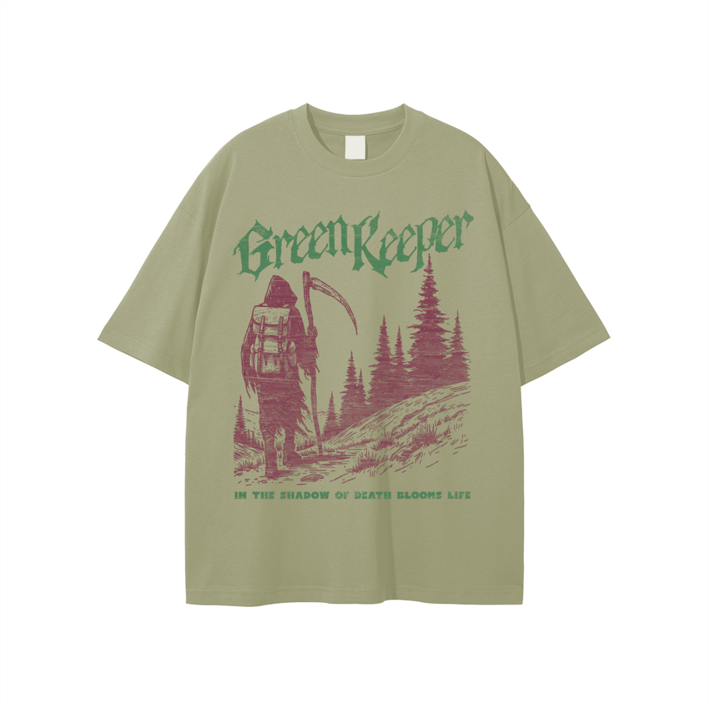 Green Keeper Grim Reaper Cotton Tee