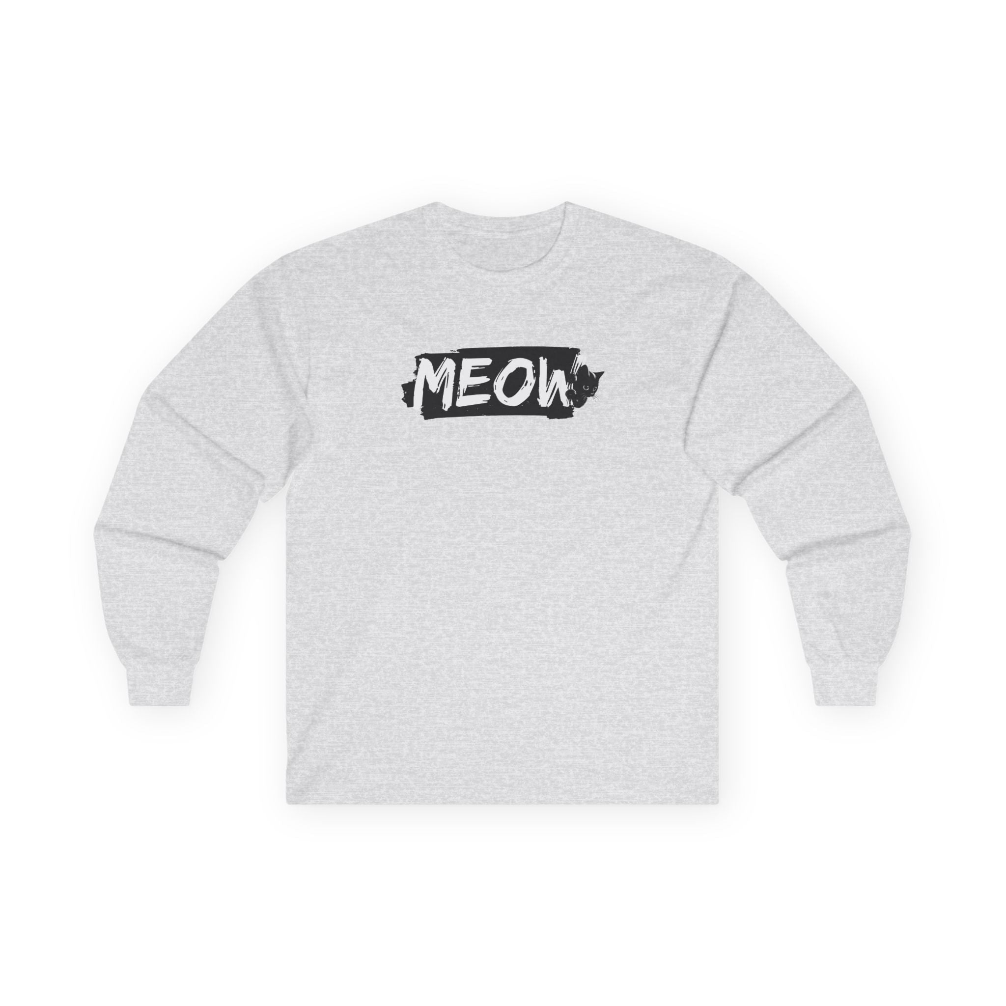 Grungy Meow Long Sleeve Tee