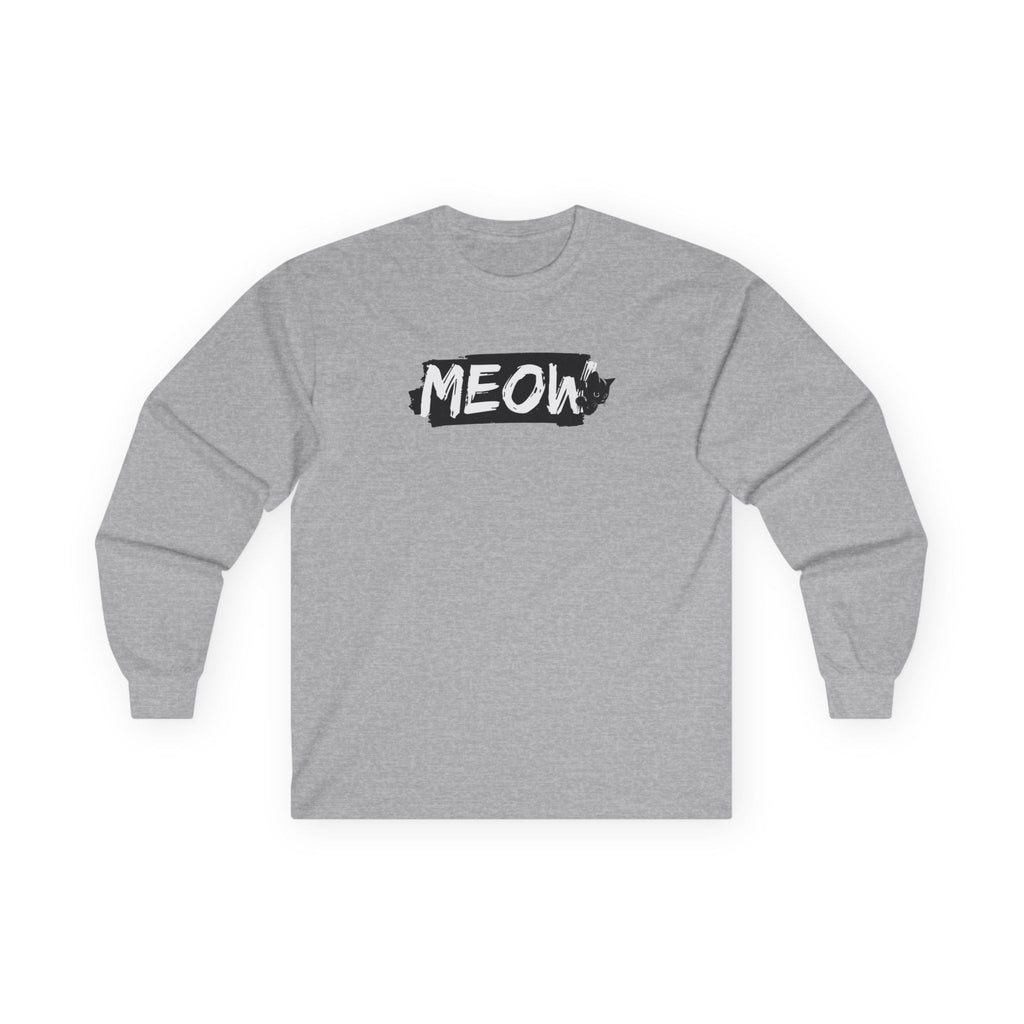 Grungy Meow Long Sleeve Tee