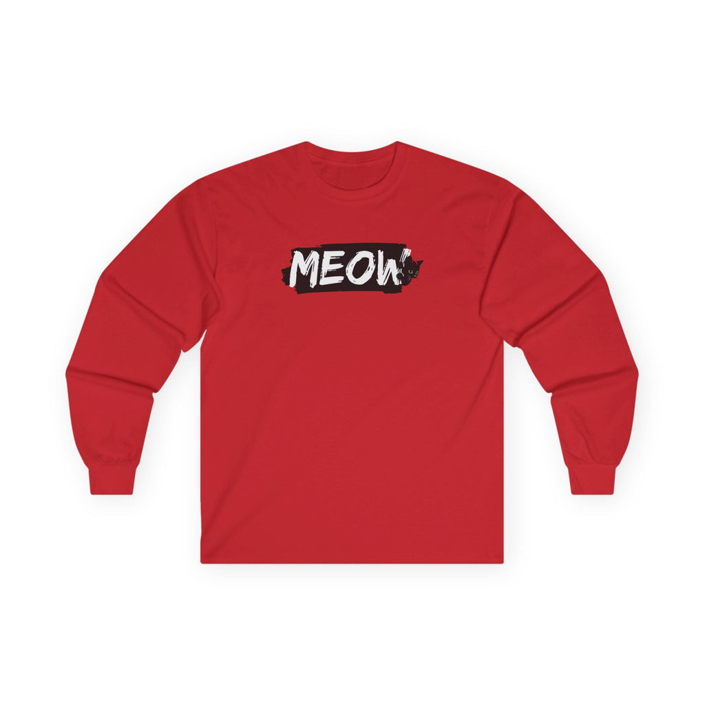 Grungy Meow Long Sleeve Tee