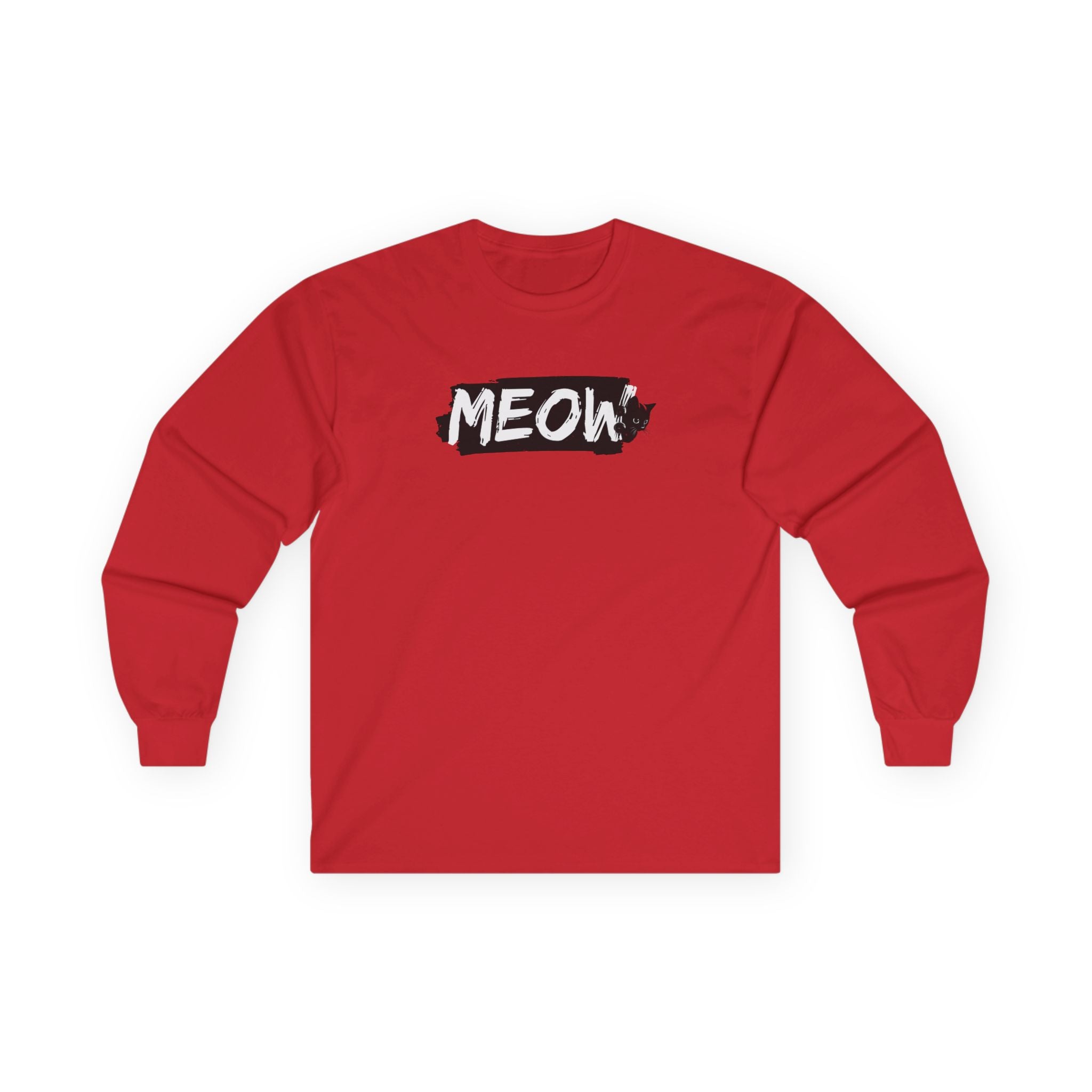 Grungy Meow Long Sleeve Tee