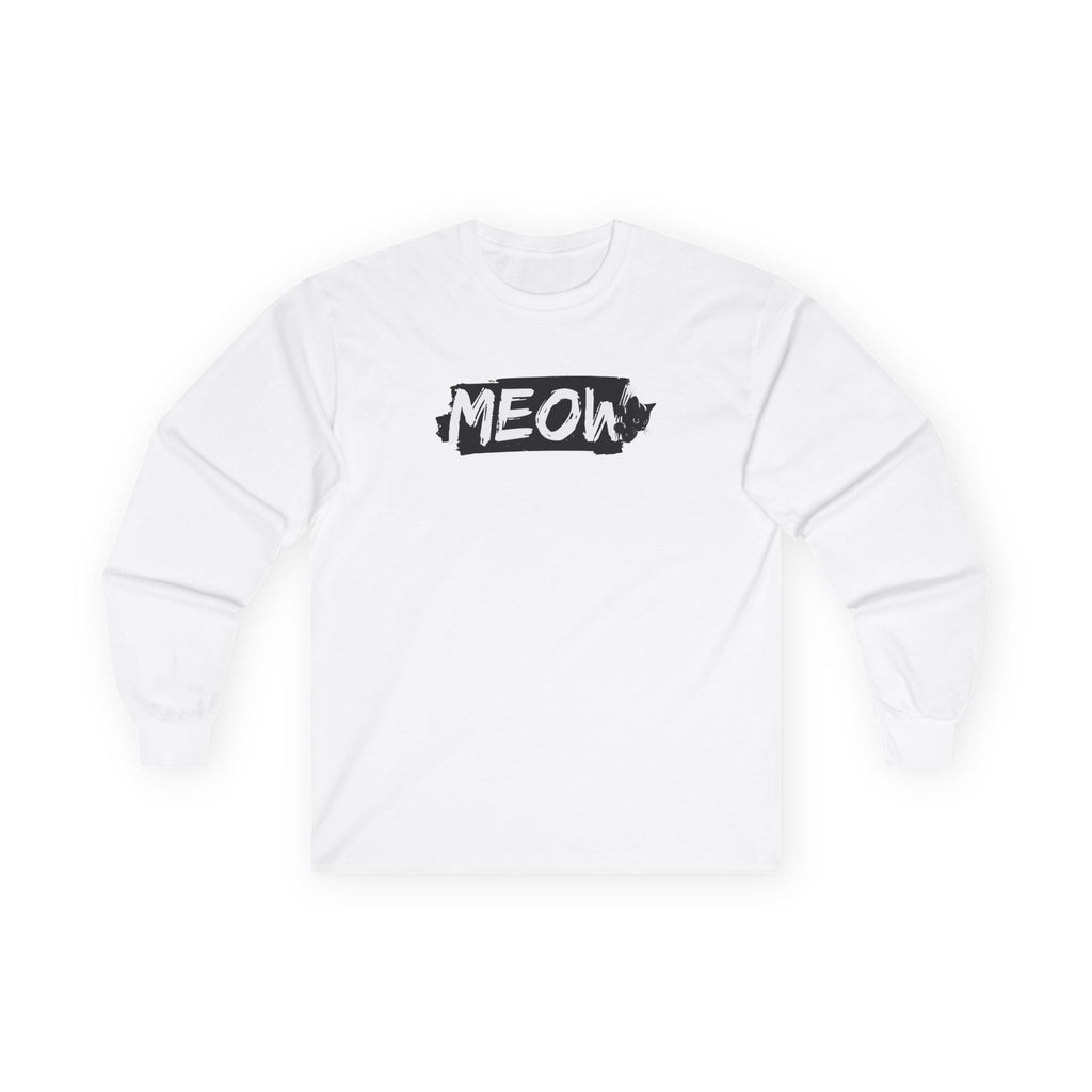 Grungy Meow Long Sleeve Tee