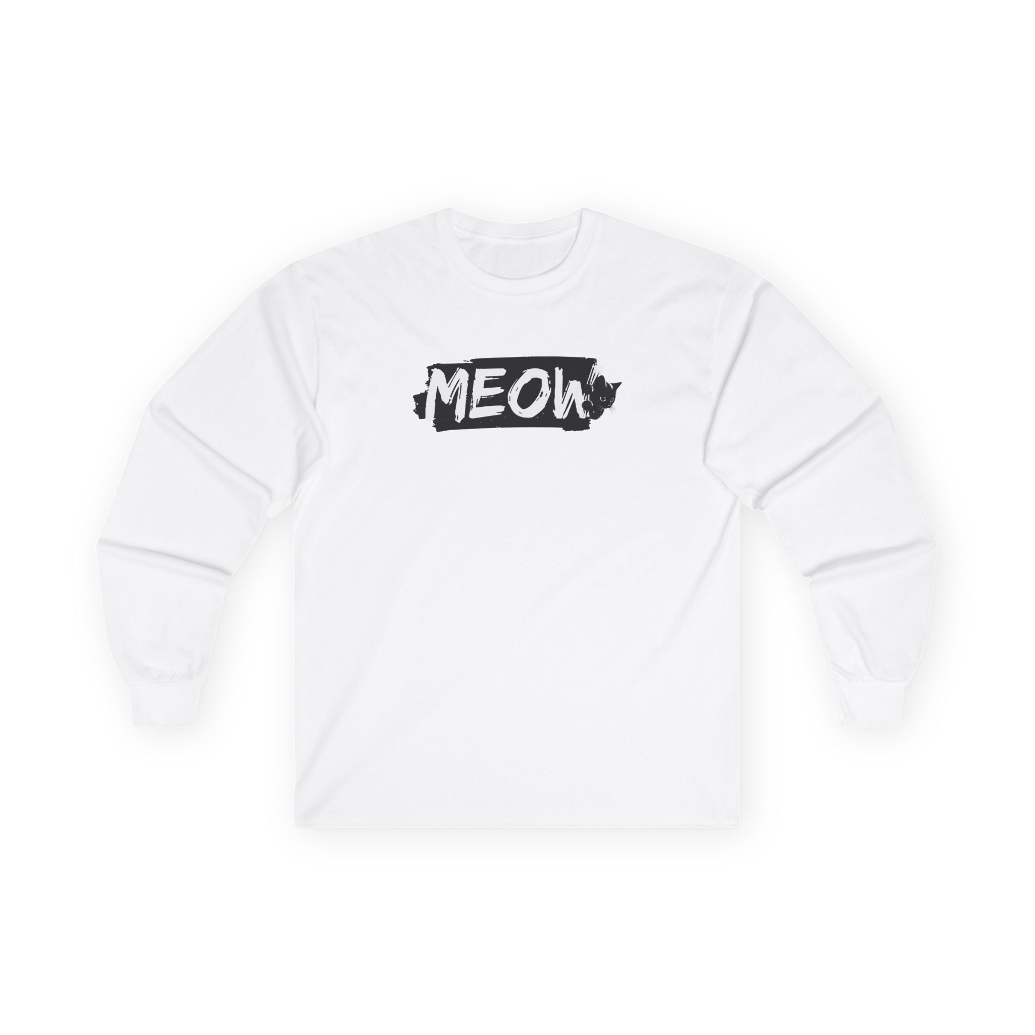 Grungy Meow Long Sleeve Tee