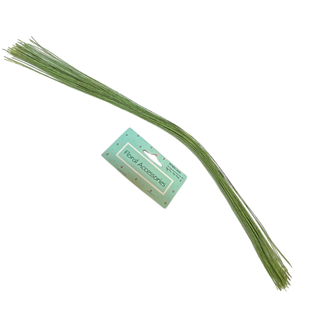 Green Florist Stem Wire - 30 Gauge