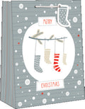Medium Sized Whimsical Giftbag - Stockings
