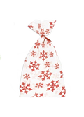 Christmas Cookie Cello Treat Bag 20 count - Red Flakes