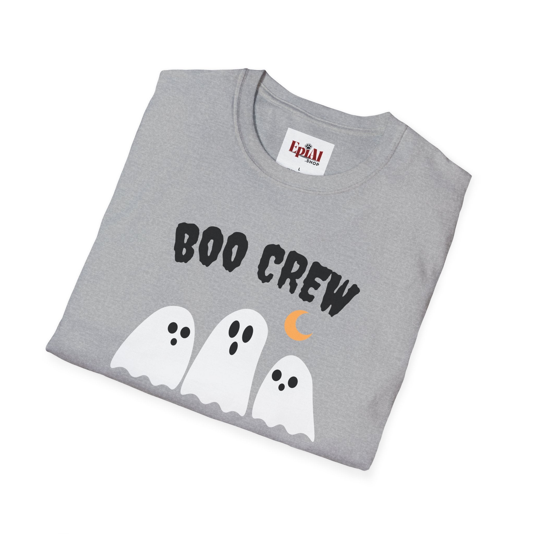 Halloween Boo Crew Unisex T-Shirt - Spooky Apparel for Ghost Lovers, Perfect Halloween Costume and Fall Fashion
