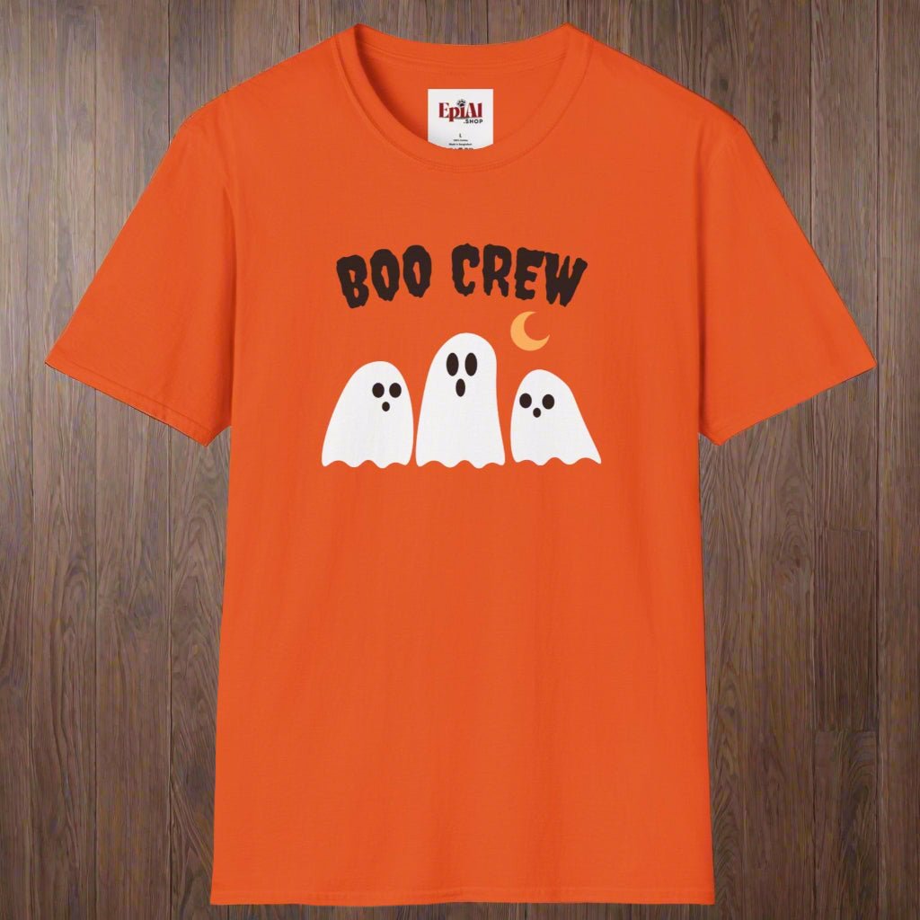 Halloween Boo Crew Unisex T-Shirt - Spooky Apparel for Ghost Lovers, Perfect Halloween Costume and Fall Fashion