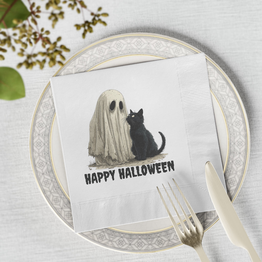 Spooky Halloween-Themed Party Napkins