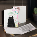 Happy Birthday from the Cat Greeting Cards, blank inside