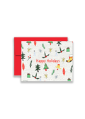 Happy Holidays Mixed Design Wildflower Seed Paper Card