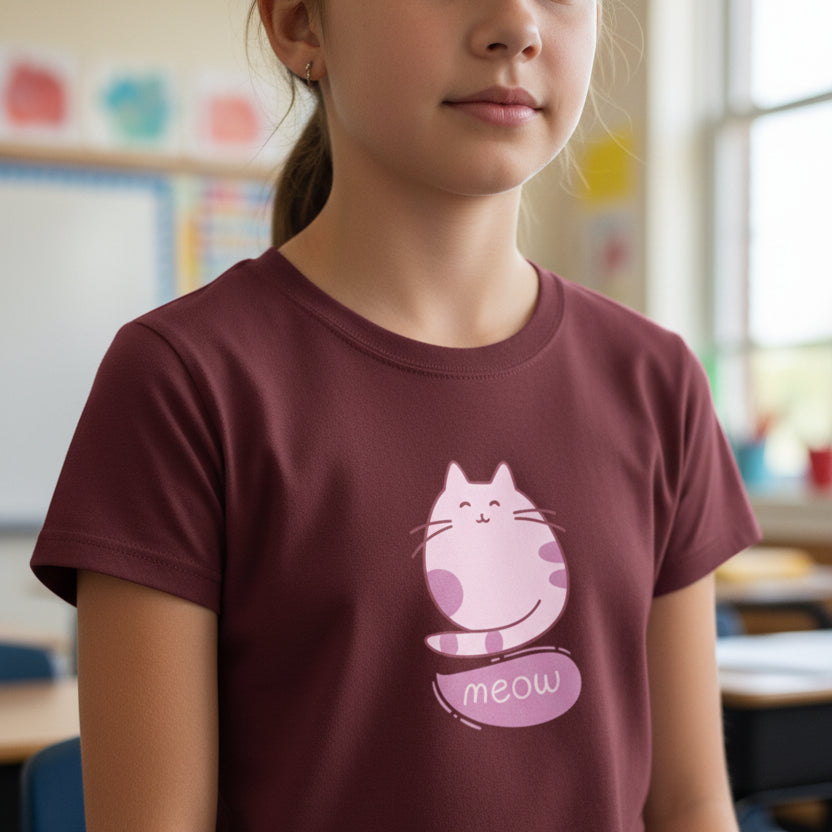 Harlynn Meow Kitty Youth Tee for Fun and Stylish Style