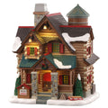 Chestnut Cabin with Smoking Chimney